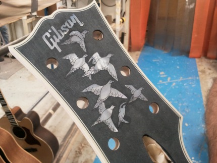 Gibson Guitars - Dove In Flight Headstock